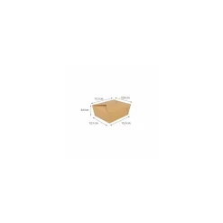 Boîte américaine kraft brun 1350 ml - par 50