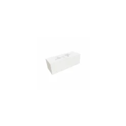 Boîte à bûche "Joyeuses Fêtes" blanche 40 x 11 x 11 cm - par 25