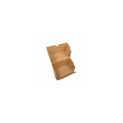 Boîte à bûche kraft brun "Joyeuses fêtes" 25 x 11 x 11 cm - par 25