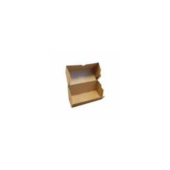 Boîte à bûche kraft "Joyeuses fêtes" 40 x 11 x 11 cm - par 25
