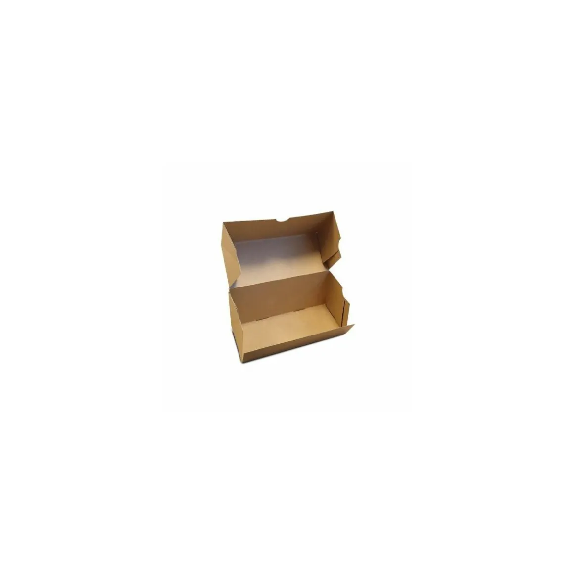 Boîte à bûche kraft "Joyeuses fêtes" 40 x 11 x 11 cm - par 25