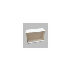 Boîte à buche carton blanc 25 x 11 x 11 cm - par 25