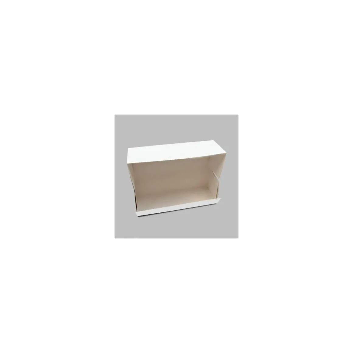 Boîte à buche carton blanc 20 x 11 x 11 cm - par 25
