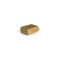 Boîte burger kraft brun 237 x 135 x 75 mm - par 100