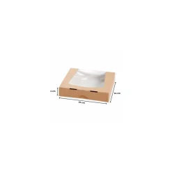 Boîte carton à fenêtre 240 x 240 x 40 mm - par 50