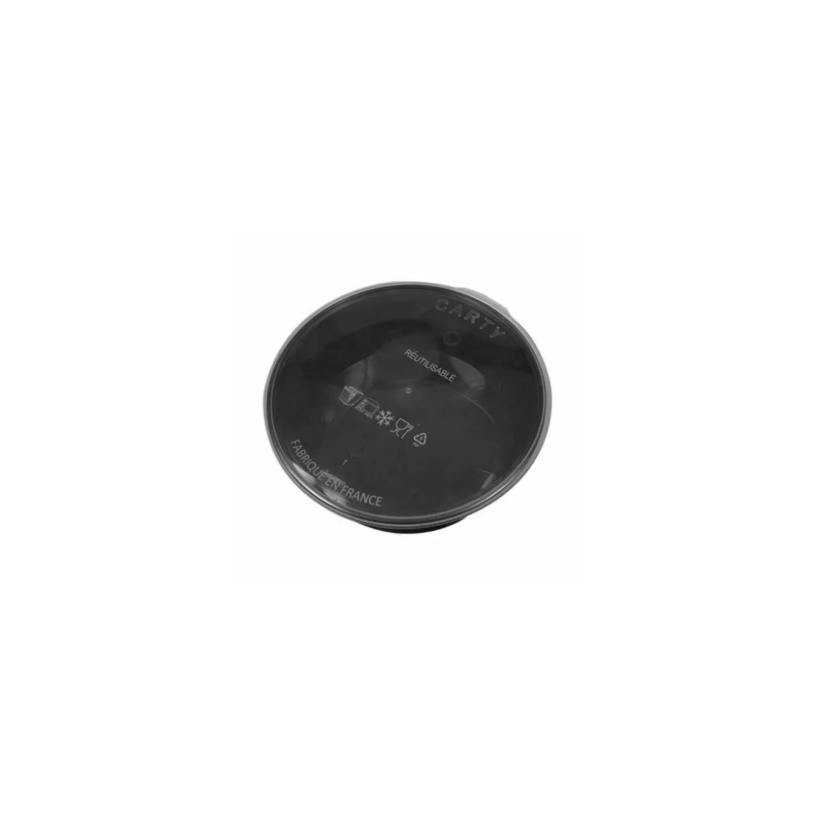 Boîte Carty ronde noire 1150 ml - par 100