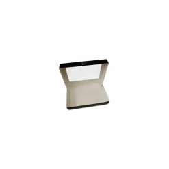Boîte fenêtre "votre artisan" en carton noir 42,5 x 28,5 x 6 cm - par 25