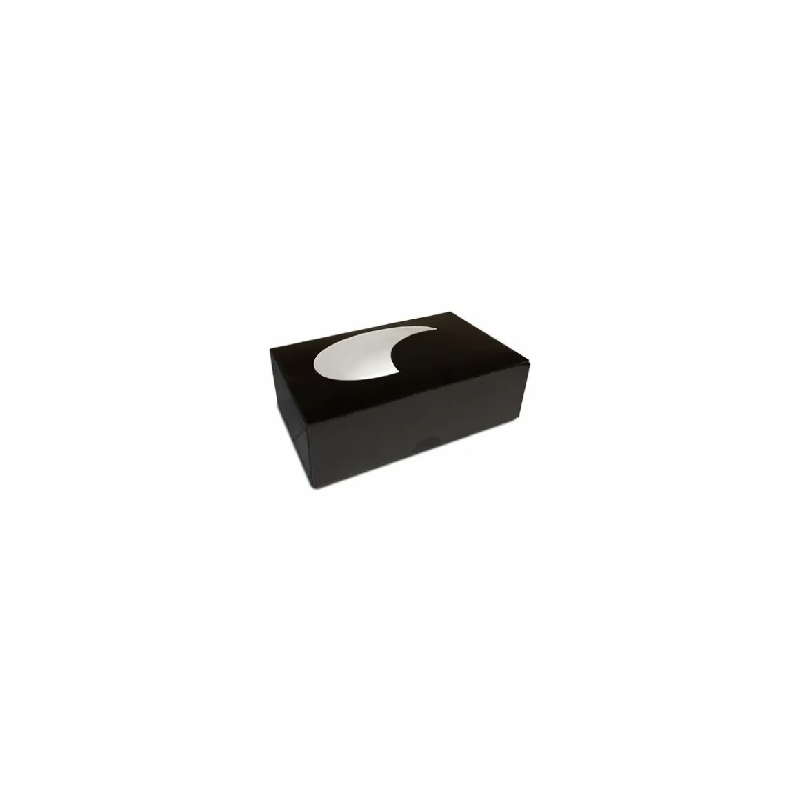 Boîte noire avec fenêtre 14 x 9,5 x 4,5 cm - par 50
