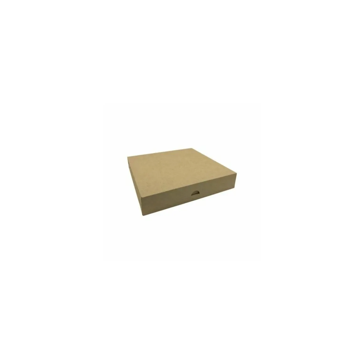 Boîte à pâtisserie kraft brun 23 x 23 x 5 cm - par 50