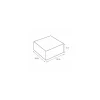 Boîte pâtissière blanche en carton 26 x 26 x 10 cm - par 50