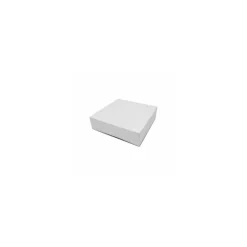 Boîte pâtissière blanche en carton 18 x 18 x 5 cm - par 50