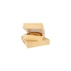 Boîte pâtissière kraft brun avec couvercle 18 x 18 x 8 cm - par 50
