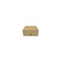 Boîte pâtissière Kraft brun 16 x 16 x 5 cm - par 50