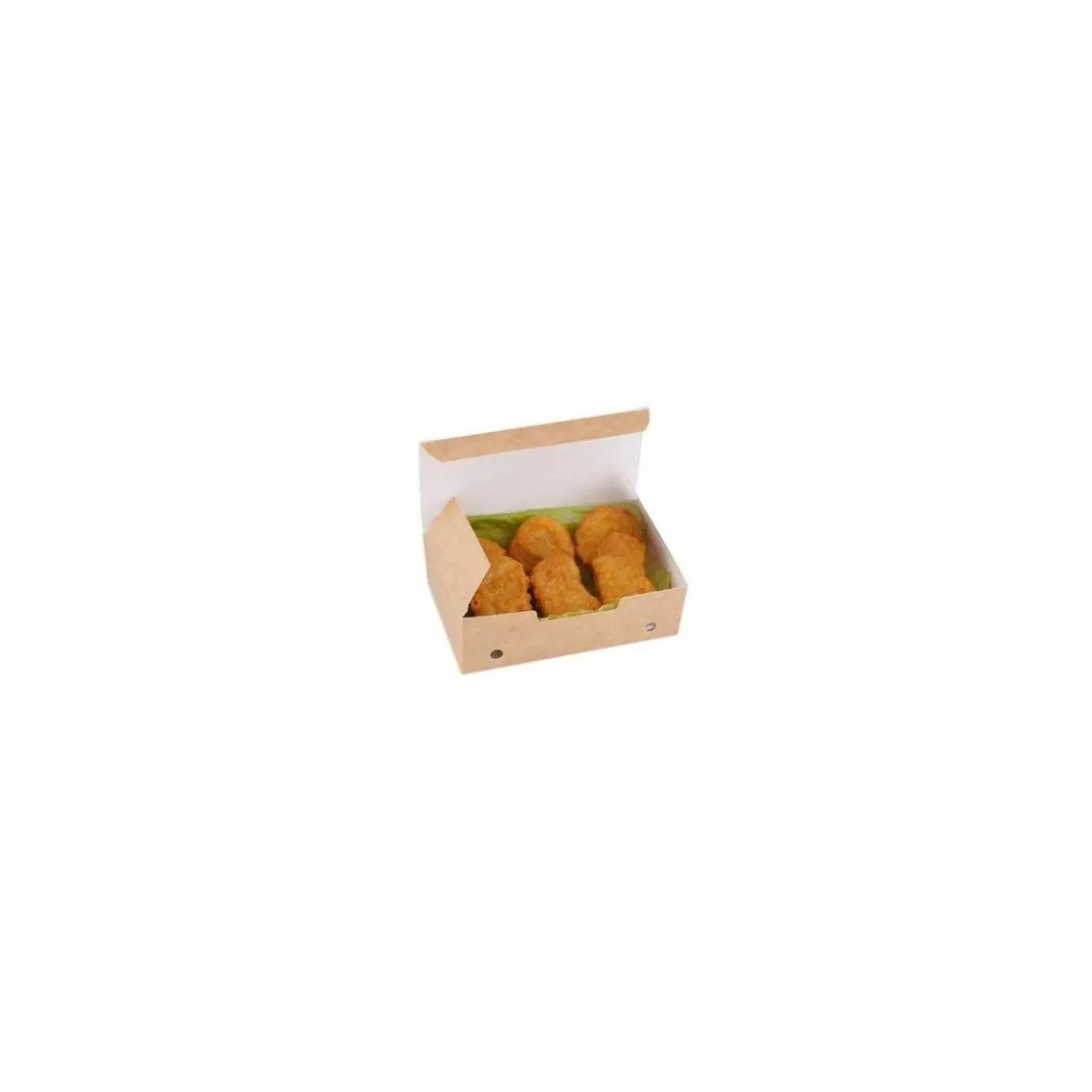 Boîte refermable kraft brun ingraissable 14,5 x 9 x 4,5 cm - par 450