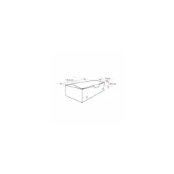 Boîte refermable kraft brun ingraissable 14,5 x 9 x 4,5 cm - par 450