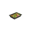 Boîte à salade plastique noire avec couvercle Freshipack 1200 ml - par 30