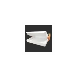 Boîte traiteur carton micro cannelures blanche 42 x 32 x 6 cm - par 25