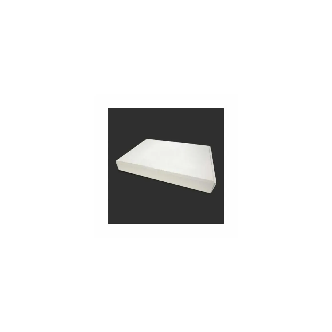 Boîte traiteur carton micro cannelures blanche 42 x 32 x 6 cm - par 25