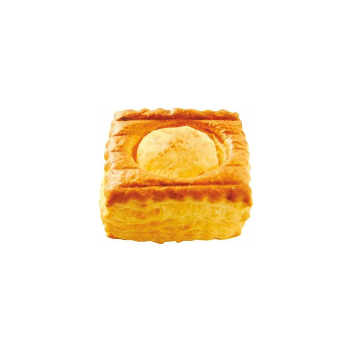 Bouchée carrée feuilletage au beurre 8 x 8 x 5 cm - par 60