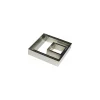 Cadre inox 16 x 16 x 4,5 cm