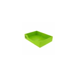 Cagette bois avec ouverture et logo bio 40 x 30 x 9 cm