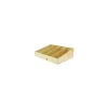 Cagette inclinée 3 réglettes amovibles en bois 40 x 30 x 12 cm - par 6