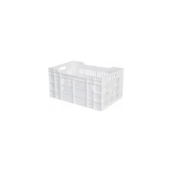 Caisse ajourée PEHD blanc 60 L