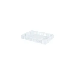 Caisse ajourée PEHD blanc 60 L