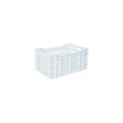 Caisse ajourée PEHD blanc 40 L