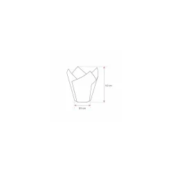 Caissette de cuisson papier brun 
