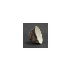Caissette de cuisson ronde Optima 5 x 4 cm en carton brun - par 200