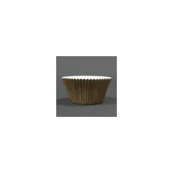 Caissette de cuisson ronde Optima 5 x 4 cm en carton brun - par 200
