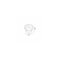 Caissette de cuisson ronde Optima 5 x 4 cm en carton brun - par 200