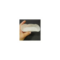 Caissette ovale plissée papier blanc 10,5 cm - par 1000