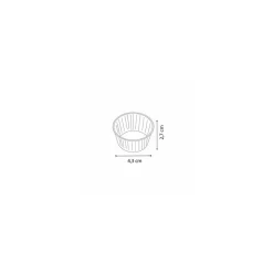 Caissette plissée blanche 4,3 x 2,7 cm (n°9) - par 1000