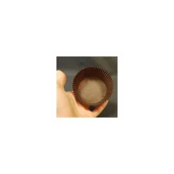 Caissette plissée brune 6,9 x 3 cm (n°1207) - par 1000