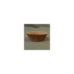 Caissette plissée brune 6 x 2,5 cm (n°1201) - par 1000