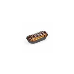Caissette plissée ovale noire 10,5 x 4 x 2,5 cm (n°88) - par 1000