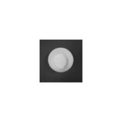 Caissette plissée ronde blanche 4,8 x 2,9 cm (n°10) - par 1000