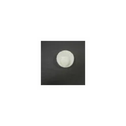 Caissette plissée ronde blanche 4 x 2,5 cm (n°8) - par 1000