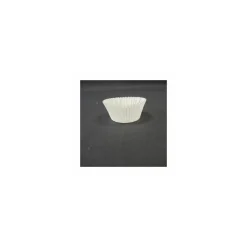 Caissette plissée ronde blanche 4 x 2,5 cm (n°8) - par 1000