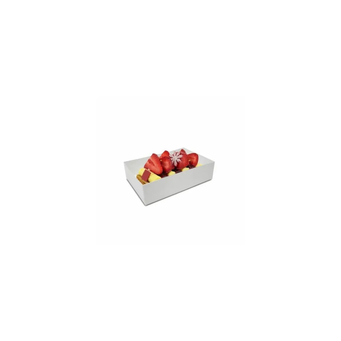 Caissette pâtissière blanche 20 x 13 x 5 cm - par 100