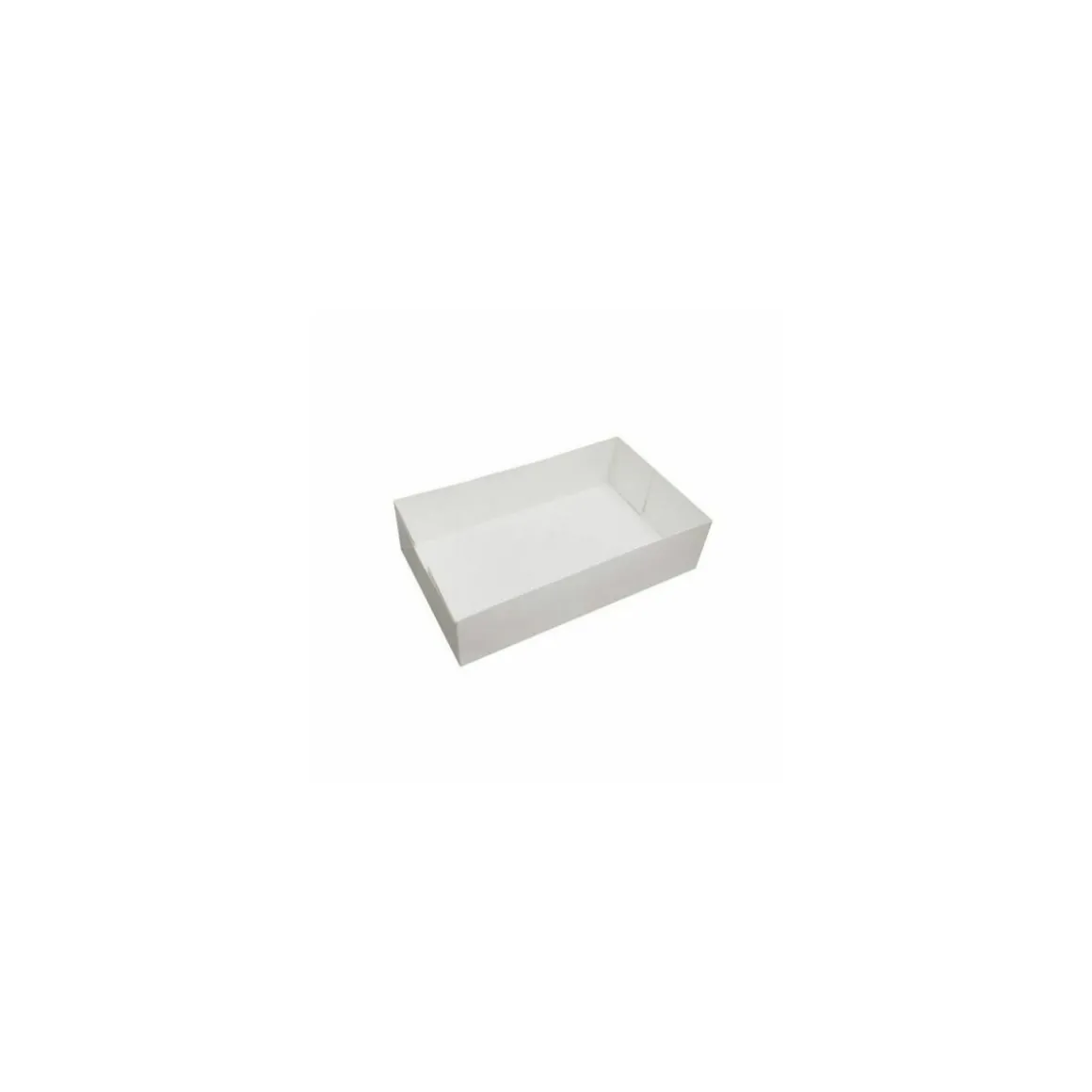 Caissette pâtissière blanche 24 x 15 x 7 cm - par 100