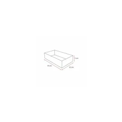 Caissette pâtissière blanche 14 x 10 x 5 cm - par 100