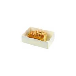 Caissette pâtissière en carton blanc 16 x 11 x 5 cm - par 100