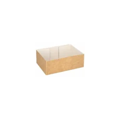 Caissette pâtissière kraft brun 16 x 11 x 5 cm - par 100