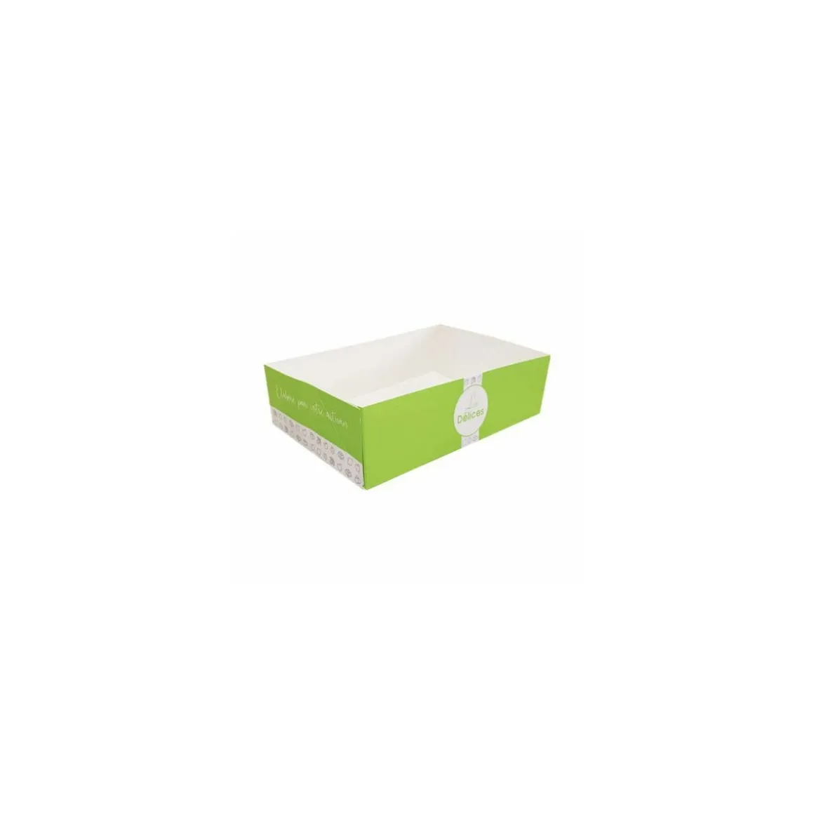 Caissette pâtissière 18 x 12 x 5 cm décor AURIOS - par 100