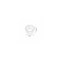 Caissette ronde plissée papier blanc ø 6 cm - par 1000