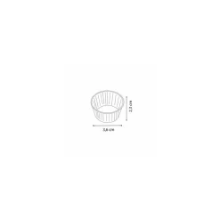 Caissette ronde plissée papier blanc ø 3,5 cm - par 1000