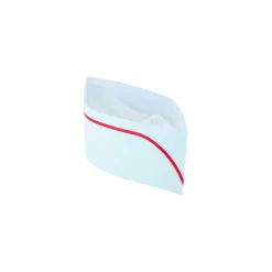 Calot papier liseré rouge - par 100